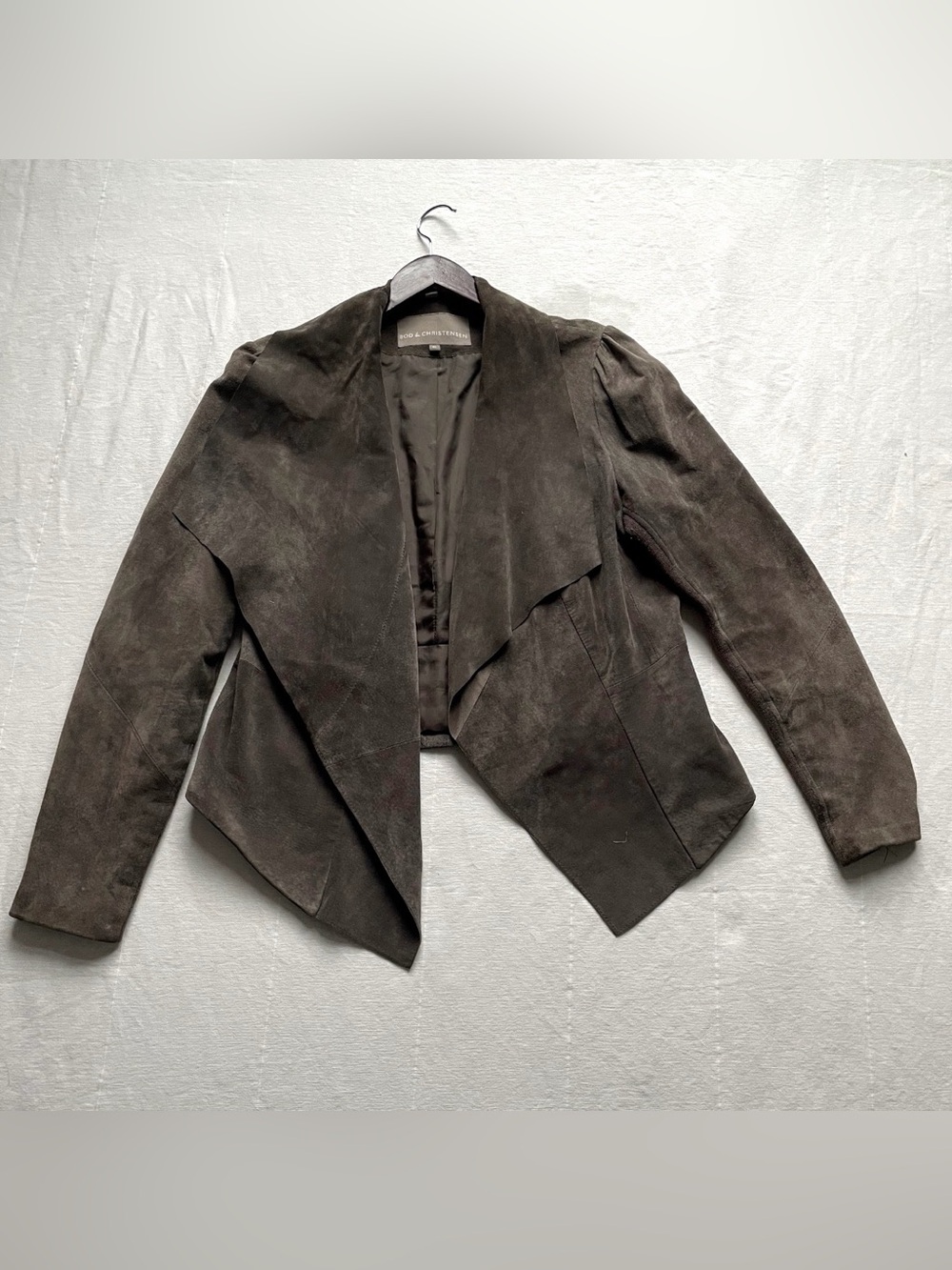 Bod & Christensen Draped Suede Jacket size XL